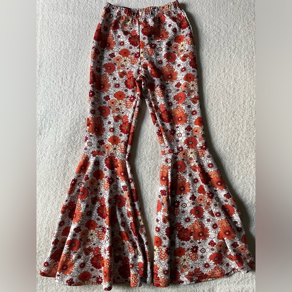 Other - Floral print bell bottoms, orange/brown colors. Girls size 10